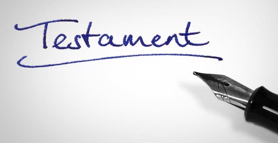 Testament und Schreibgerät